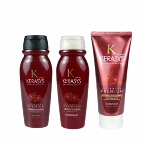 Kerasys - Trio Oriental Premium Red Camellia Oil EX - Shampoo 200ml + Mask 200ml + Condicionador 200ml -Novas Embalagens